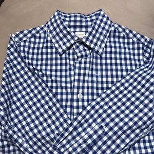 Boys gingham crewcuts dress shirt